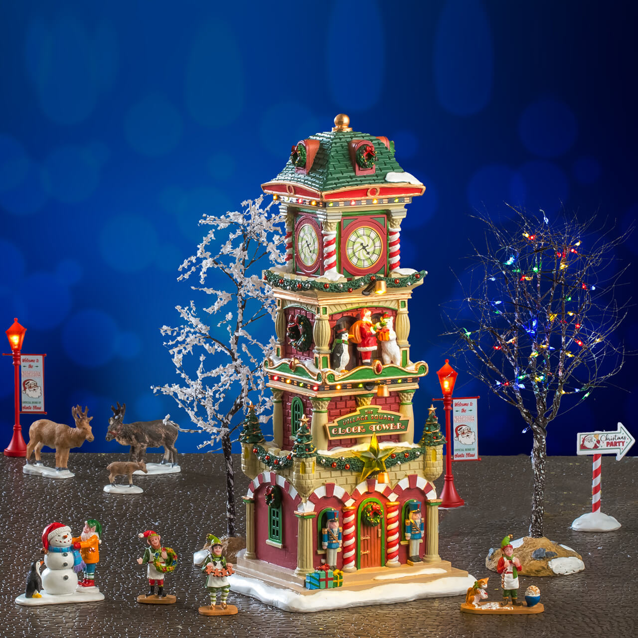 LEMAX The Village Square Clock Tower Set #56673 # 56673